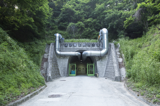 대전 유성구에 위치한 한국원자력연구원 내 지하처분연구시설(KURT) 전경. 원자력연 제공